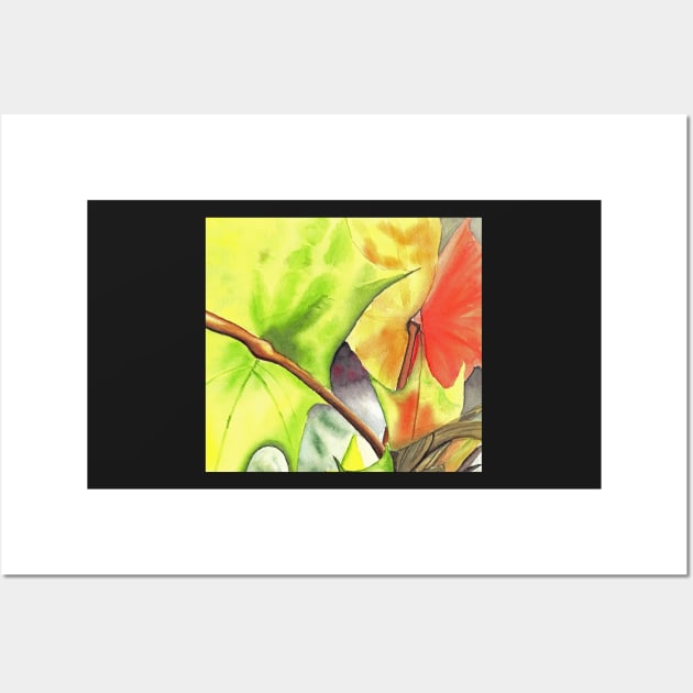 Semi-abstract leave painting Wall Art by Sandraartist